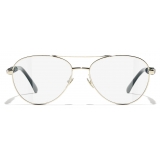 Chanel - Pilot Eyeglasses - Gold Green - Chanel Eyewear
