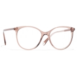 Chanel - Occhiali da Vista Pantos - Marrone Trasparente - Chanel Eyewear