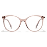 Chanel - Occhiali da Vista Pantos - Marrone Trasparente - Chanel Eyewear