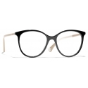 Chanel - Occhiali da Vista Pantos - Nero Beige - Chanel Eyewear