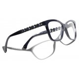 Chanel - Occhiali da Vista Quadrata - Blu Scuro - Chanel Eyewear