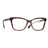 Chanel - Square Eyeglasses - Dark Tortoise - Chanel Eyewear