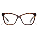 Chanel - Square Eyeglasses - Dark Tortoise - Chanel Eyewear