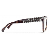 Chanel - Square Eyeglasses - Dark Tortoise - Chanel Eyewear