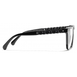 Chanel - Occhiali da Vista Quadrata - Nero - Chanel Eyewear