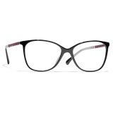 Chanel - Square Eyeglasses - Black Pink - Chanel Eyewear