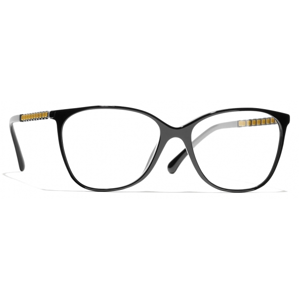 Chanel - Square Eyeglasses - Black Yellow - Chanel Eyewear