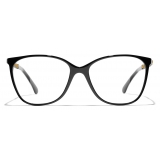 Chanel - Occhiali da Vista Quadrata - Nero Giallo - Chanel Eyewear