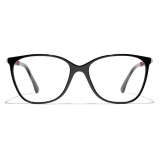 Chanel - Square Eyeglasses - Black Orange - Chanel Eyewear