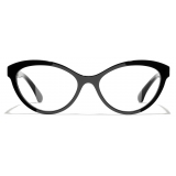Chanel - Cat-Eye Eyeglasses - Black & Gold - Chanel Eyewear