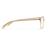 Chanel - Rectangular Eyeglasses - Transparent Yellow - Chanel Eyewear