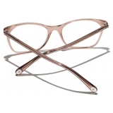 Chanel - Rectangular Eyeglasses - Transparent Brown - Chanel Eyewear