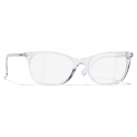 Chanel - Rectangular Eyeglasses - Transparent - Chanel Eyewear