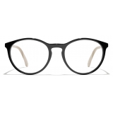 Chanel - Pantos Eyeglasses - Black Beige - Chanel Eyewear