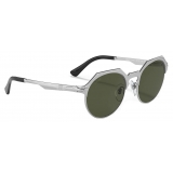 Persol - PO2488S - Brushed Silver / Green - Sunglasses - Persol Eyewear