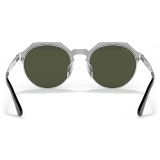 Persol - PO2488S - Brushed Silver / Green - Sunglasses - Persol Eyewear