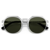 Persol - PO2488S - Brushed Silver / Green - Sunglasses - Persol Eyewear