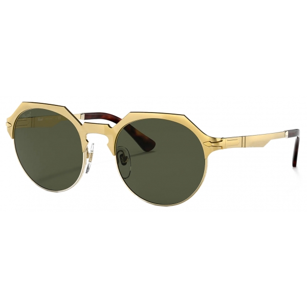 Persol - PO2488S - Brushed Gold / Green - Sunglasses - Persol Eyewear