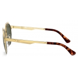 Persol - PO2488S - Brushed Gold / Green - Sunglasses - Persol Eyewear