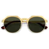 Persol - PO2488S - Brushed Gold / Green - Sunglasses - Persol Eyewear