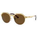 Persol - PO2488S - Oro Spazzolato / Polar Marrone - Occhiali da Sole - Persol Eyewear