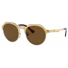Persol - PO2488S - Brushed Gold / Polar Brown - Sunglasses - Persol Eyewear