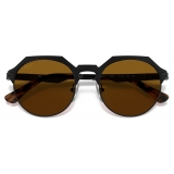 Persol - PO2488S - Black Demishiny / Brown - Sunglasses - Persol Eyewear