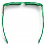 Bottega Veneta - Bombe Round Sunglasses - Green - Sunglasses - Bottega Veneta Eyewear