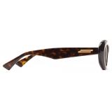 Bottega Veneta - Bombe Round Sunglasses - Havana Brown - Sunglasses - Bottega Veneta Eyewear