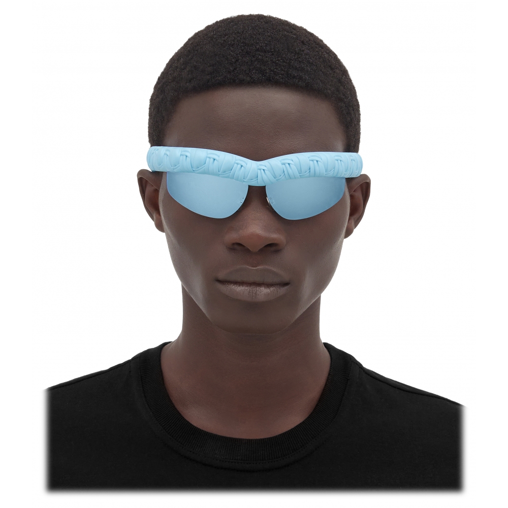 Bottega Veneta Pleat Wraparound Sunglasses - ShopStyle