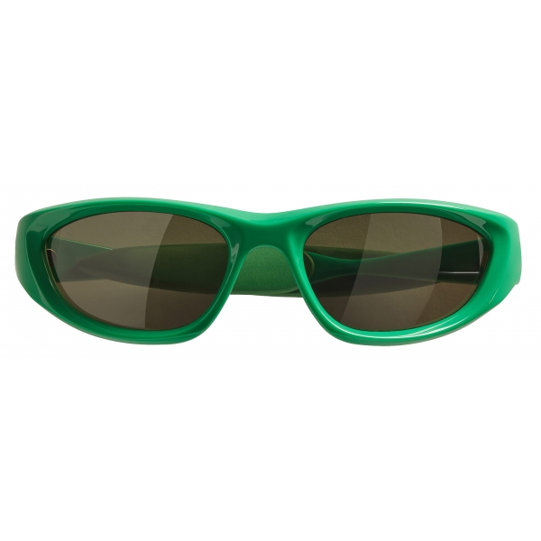 Bottega Veneta - Occhiali da Sole Cone Dal Design Avvolgente - Verde - Occhiali da Sole - Bottega Veneta Eyewear