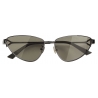 Bottega Veneta - Cone Wraparound Sunglasses - Green - Sunglasses - Bottega Veneta Eyewear