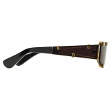 Bottega Veneta - Cat-Eye Grip Sunglasses - Gold Grey - Sunglasses - Bottega Veneta Eyewear