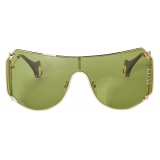 Emilio Pucci - Oversize Emilio Sunglasses - Gold Green - Sunglasses - Emilio Pucci Eyewear