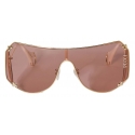 Emilio Pucci - Oversize Emilio Sunglasses - Gold Havana - Sunglasses - Emilio Pucci Eyewear