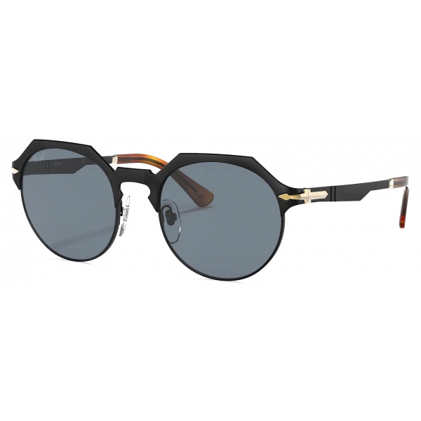 Persol - PO2488S - Nero Semi-Brillante / Azzurro - Occhiali da Sole - Persol Eyewear