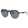 Persol - PO2488S - Nero Semi-Brillante / Azzurro - Occhiali da Sole - Persol Eyewear