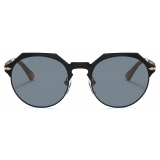 Persol - PO2488S - Black Demishiny / Light Blue - Sunglasses - Persol Eyewear