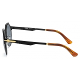 Persol - PO2488S - Nero Semi-Brillante / Azzurro - Occhiali da Sole - Persol Eyewear