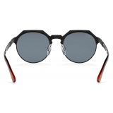 Persol - PO2488S - Black Demishiny / Light Blue - Sunglasses - Persol Eyewear