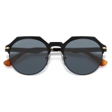 Persol - PO2488S - Black Demishiny / Light Blue - Sunglasses - Persol Eyewear