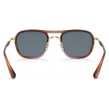 Persol - PO2484S - Terra di Siena / Light Blue - Sunglasses - Persol Eyewear