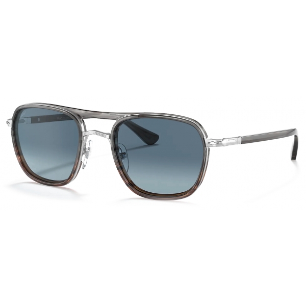 Persol - PO2484S - Striato Grigio / Sfumato Blu - Occhiali da Sole - Persol Eyewear