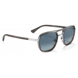 Persol - PO2484S - Striped Grey / Blue Gradient - Sunglasses - Persol Eyewear