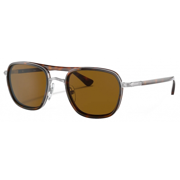 Persol - PO2484S - Gunmetal/Havana / Brown - Sunglasses - Persol Eyewear
