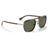 Persol - PO2484S - Gunmetal/Havana / Green Polar - Sunglasses - Persol Eyewear