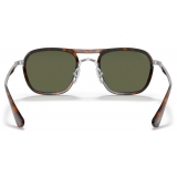 Persol - PO2484S - Gunmetal/Havana / Green Polar - Sunglasses - Persol Eyewear