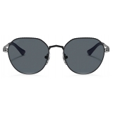 Persol - PO2486S - Black/Silver / Blue - Sunglasses - Persol Eyewear