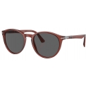 Persol - PO3152S - Exclusive - Rosso Brunito Trasparente / Grigio Scuro - Occhiali da Sole - Persol Eyewear