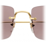 Cartier - Rectangular - Rose Gold - Signature C de Cartier Collection - Sunglasses - Cartier Eyewear